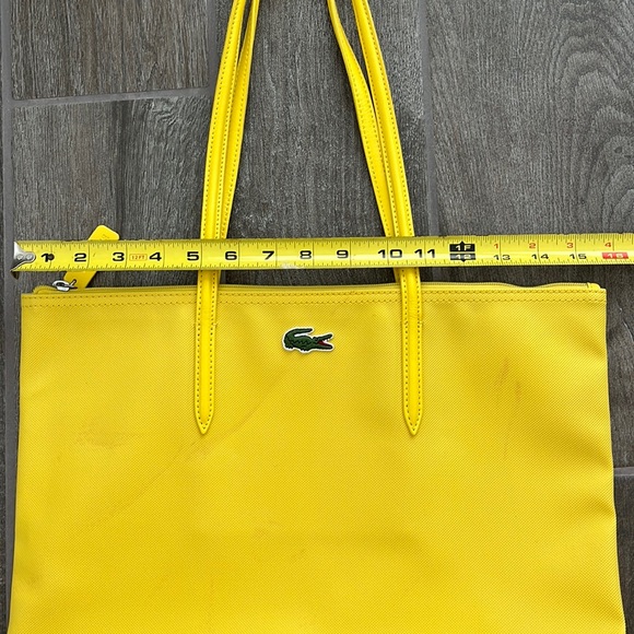 Lacoste yellow Vertical Tote bag with 25cm drop - Picture 3 of 16